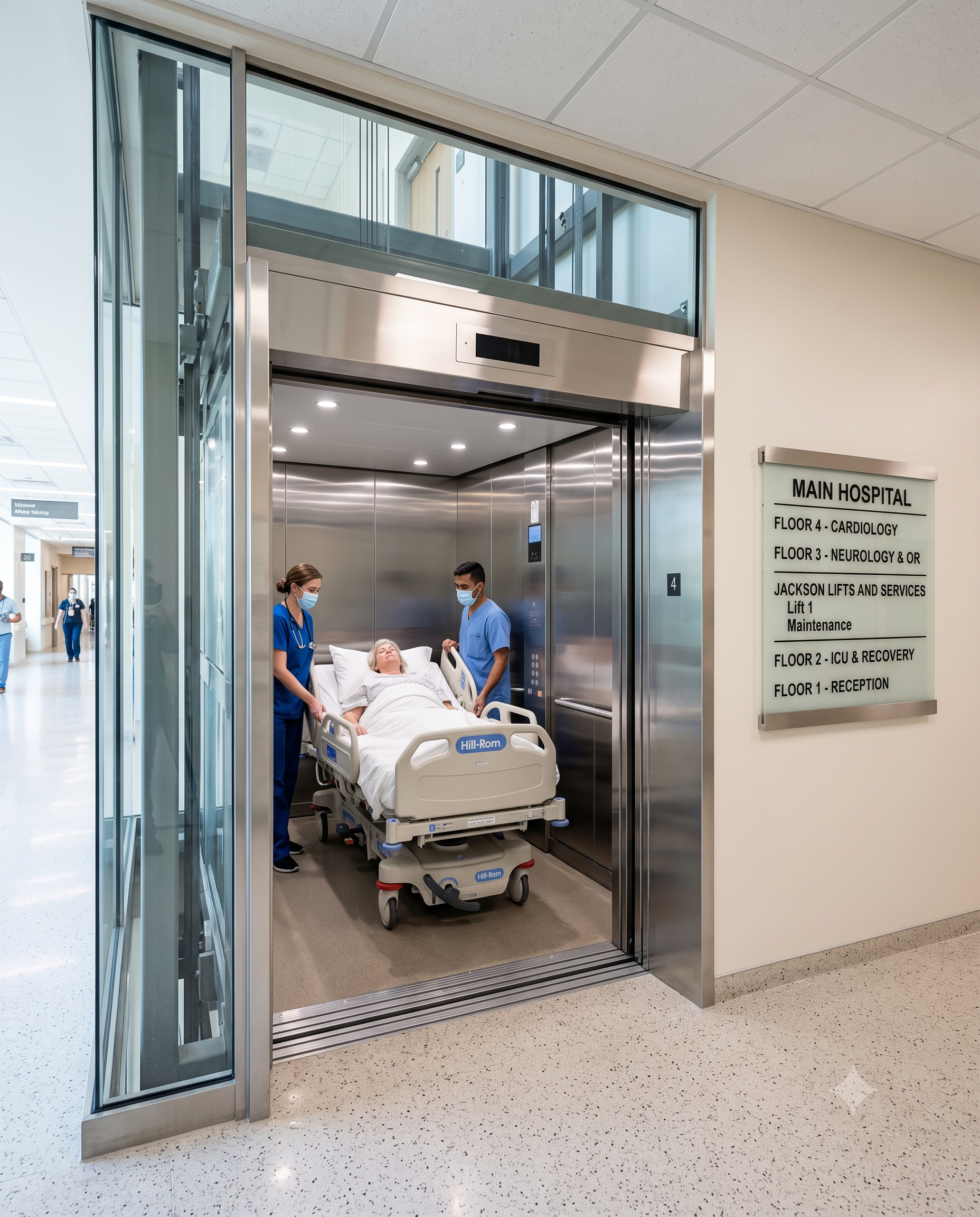 Hospital bed lift system